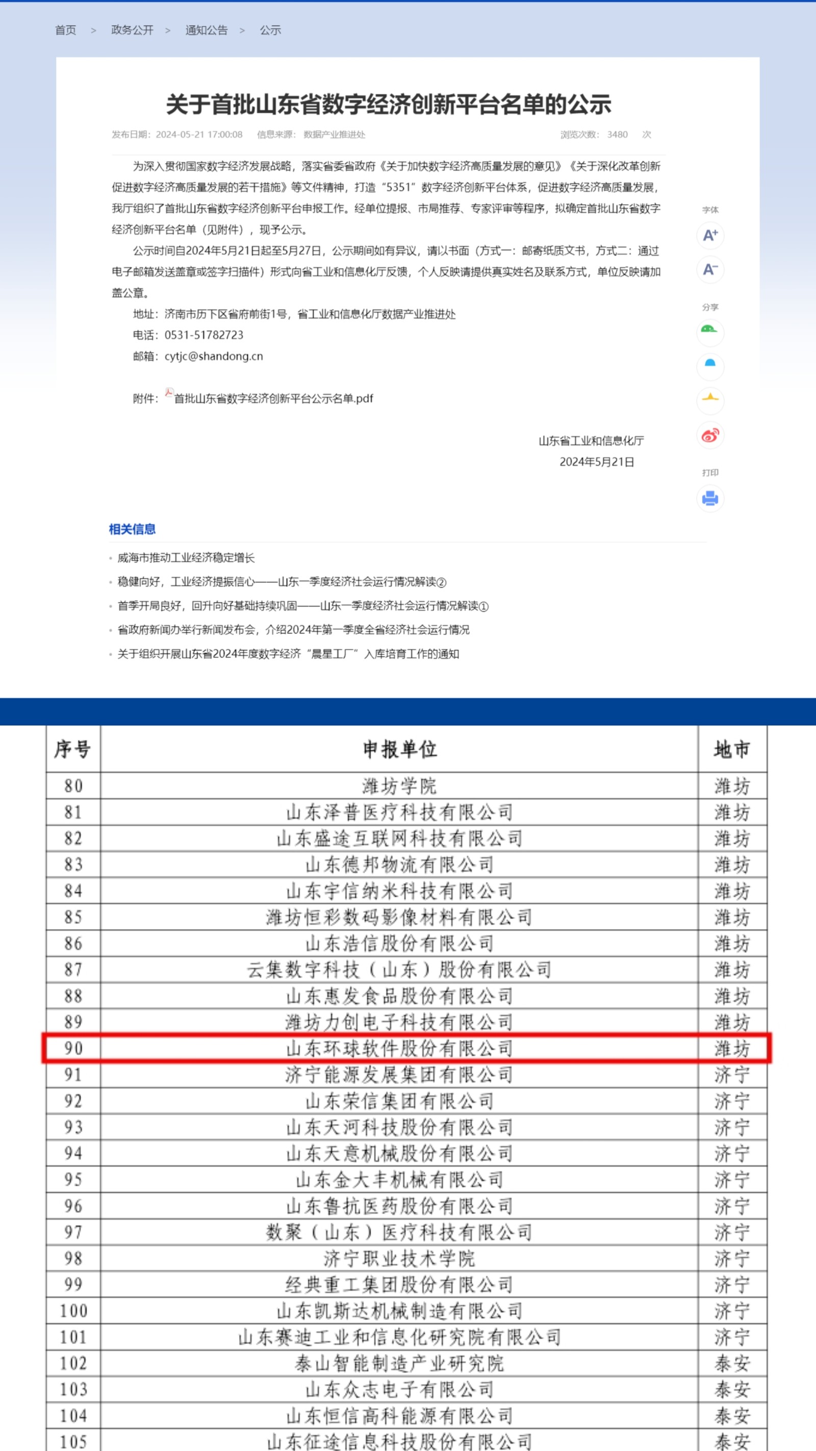 喜報(bào)++！環(huán)球軟件成功入選省級(jí)首批數(shù)字經(jīng)濟(jì)產(chǎn)業(yè)創(chuàng)新中心